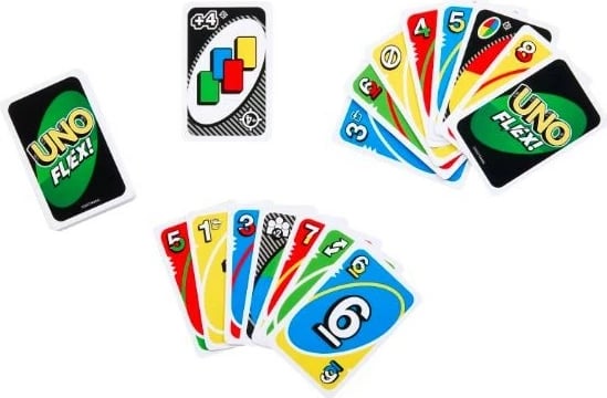 Lojë letra Mattel UNO Flex, HMY99, shumëngjyrëshe