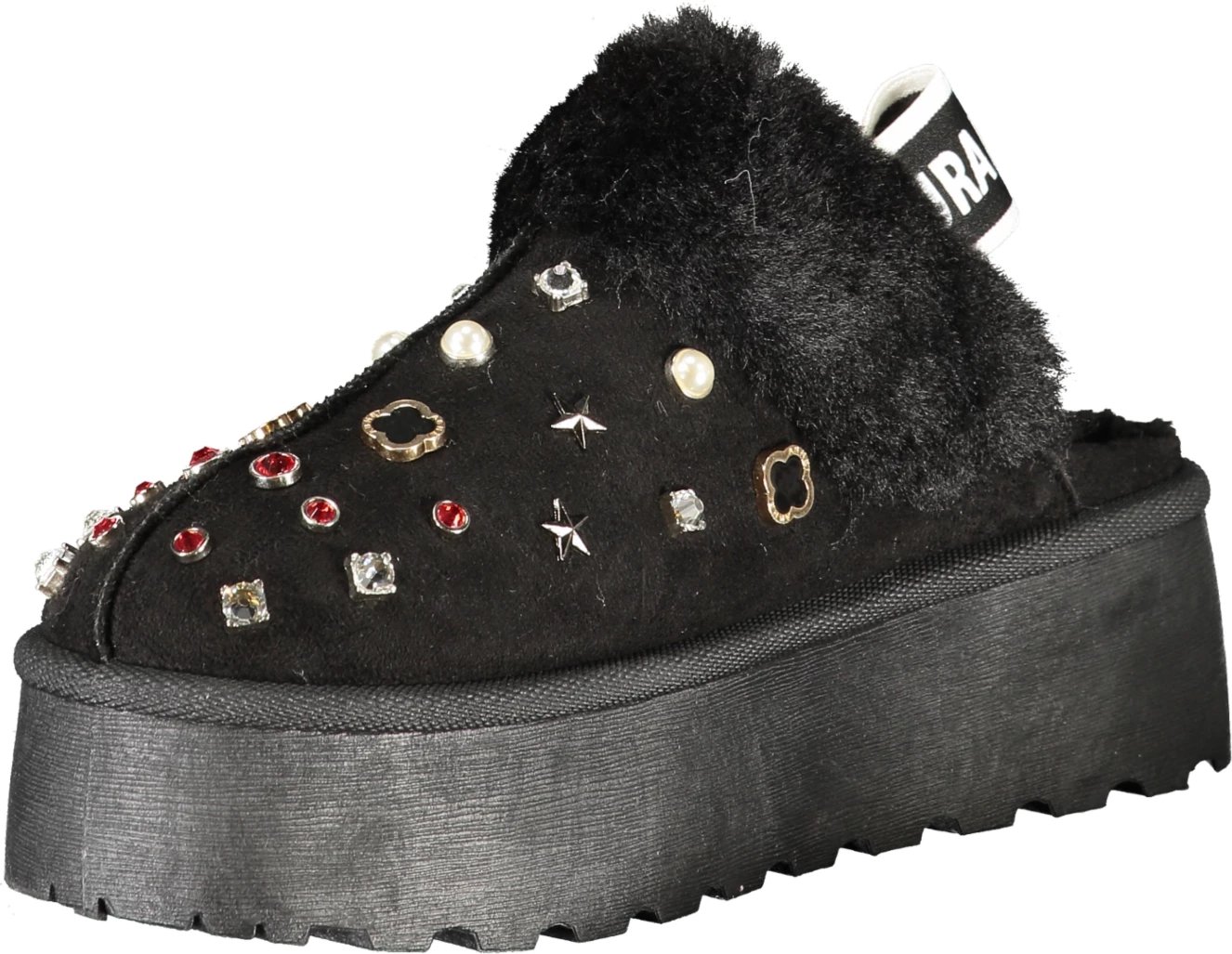 Këpucë grash LAURA BIAGIOTTI, clog dimri, të zeza