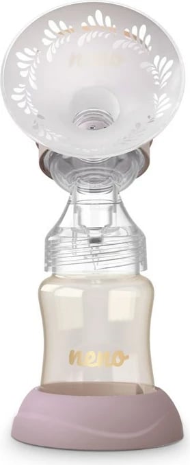 Pompë gjiri elektronike neno NENO PERFETTO, 150 ml, wireless, 3 faza, rozë