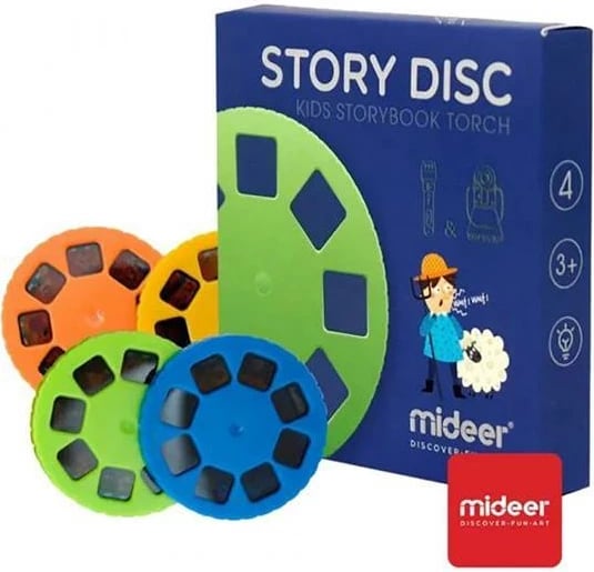 Disqe tregimesh Mideer me 4 tregime, për projektor, shumëngjyrëshe