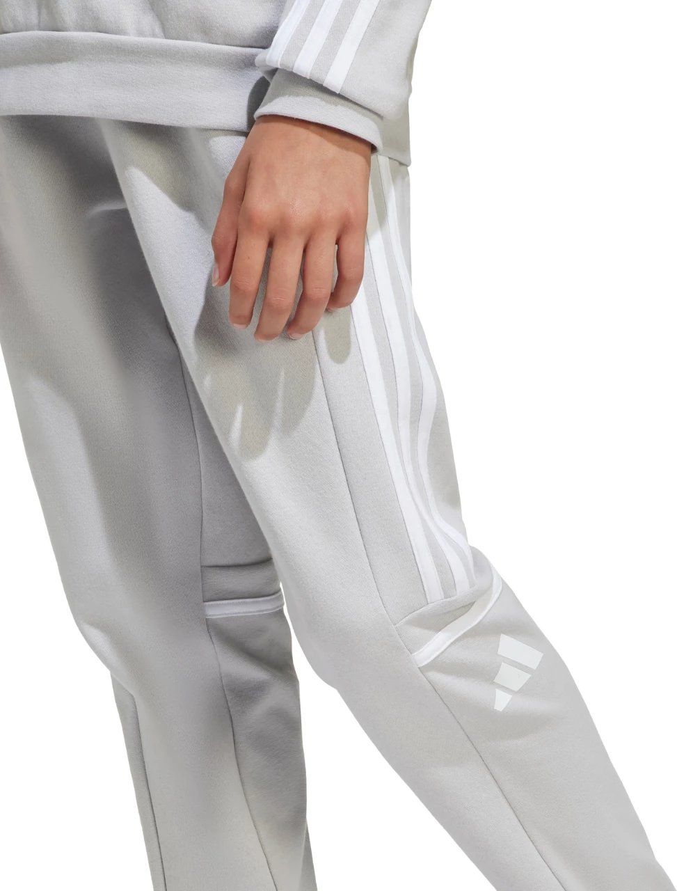 Pantallona sportive për fëmijë adidas, gri