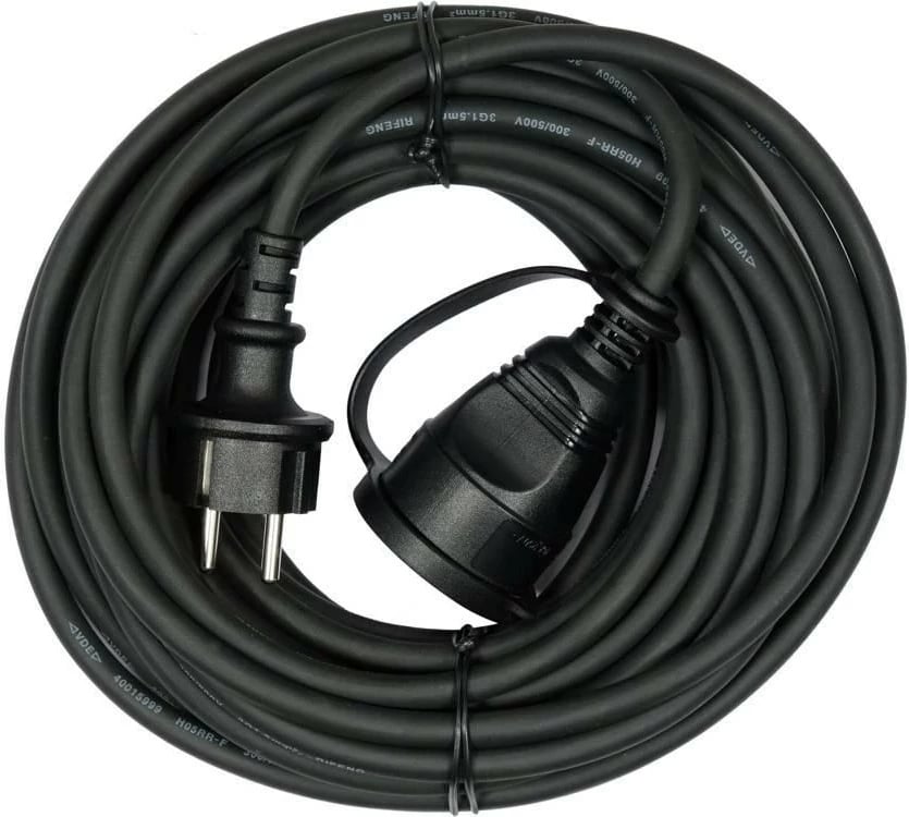 Zgjatues elektrik Yato YT-81025, 250 V, IP44, i zi