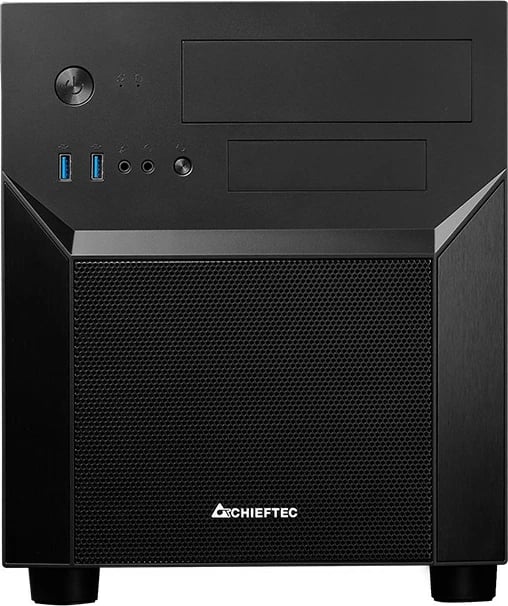 Kasë Chieftec CI-02B-OP Mesh Series, Cube, Micro ATX/Mini ITX, e zezë