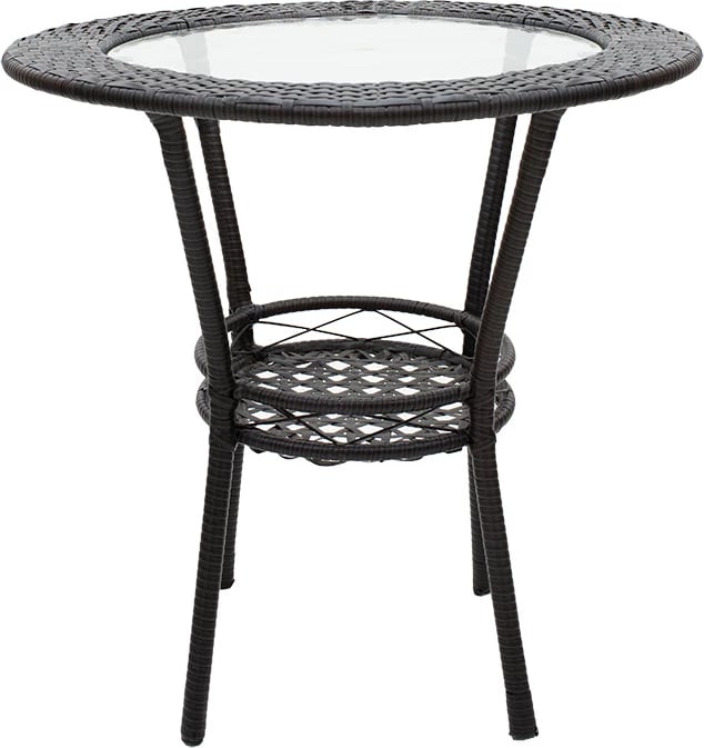 Set lounge 3 pjesë Saylor metal-pe rattan kafe