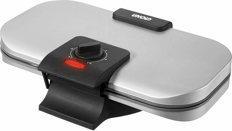 Pjekëse gofrash dyfishe, Unold, 48241, 1200W, pllaka jo-ngjitëse, argjendtë e zezë