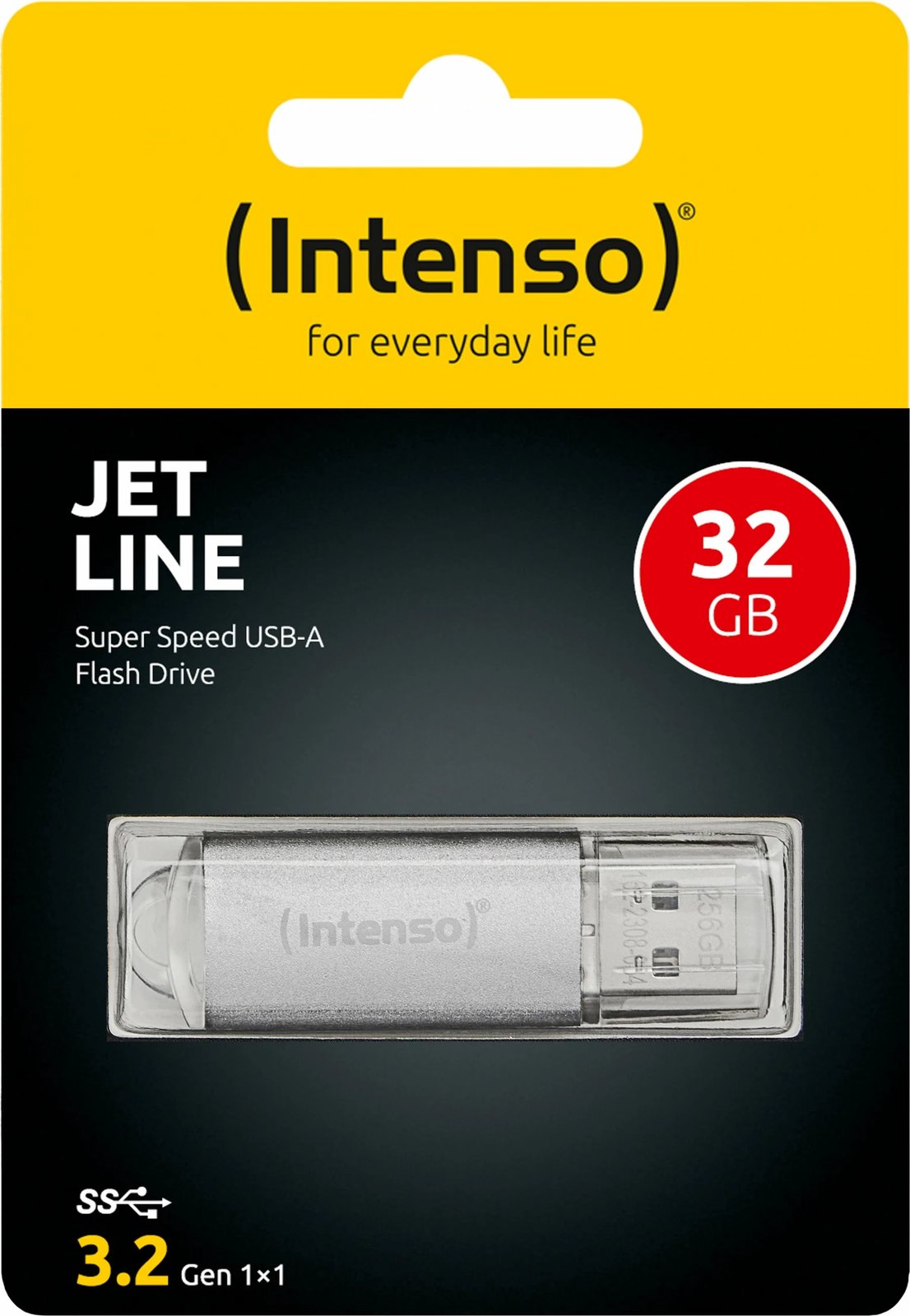 USB memorje Intenso Jet Line 32GB, USB 3.2, argjendtë