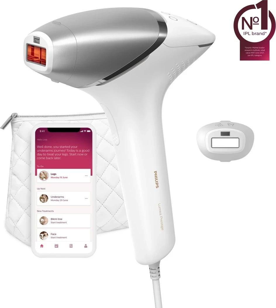 Pajisje për heqjen e qimeve Philips Lumea Prestige IPL 8000 Series BRI940/00, Bardhë