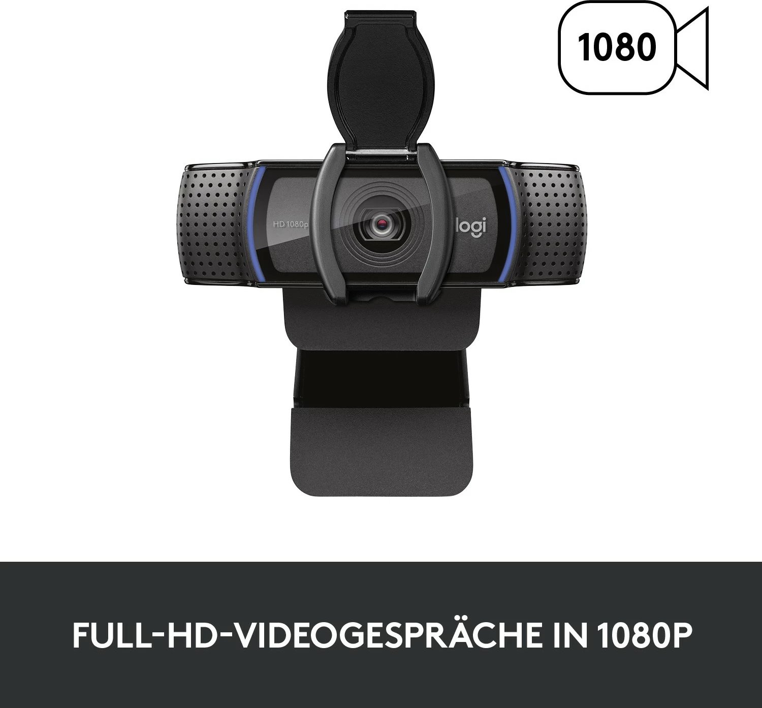 Kamera Logitech HD Pro Webcam C920, 1920 x 1080 pixels, Full HD, 30 fps, 720p, 1080p, Kapak privatësie, 78° Kamera Logitech HD Pro Webcam C920, 1920 x 1080 pixels, Full HD, 30 fps, 720p, 1080p, Kapak privatësie, 78°