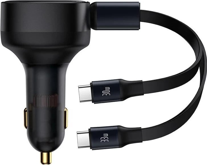 Karikues makine Baseus Enjoyment me kabllo USB-C, 33W, e zezë