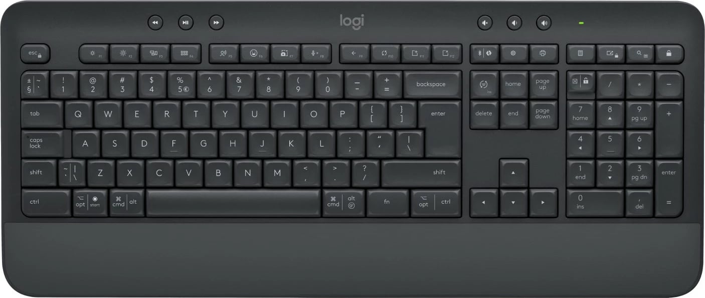 Tastierë Logitech SIGNATURE K650, wireless, Bluetooth, full-size, QWERTY, graphite