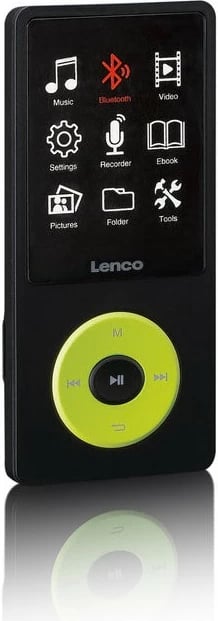 MP4 player Lenco Xemio-860GR, 256GB, Bluetooth, microSD, zi/lime