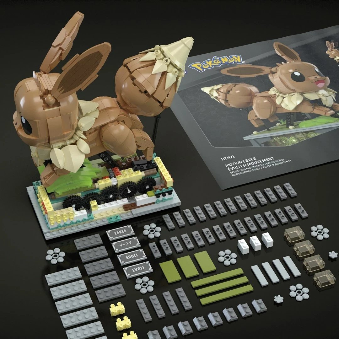 Set ndërtimi MEGA Pokémon Showcase Motion Eevee, Multikolor