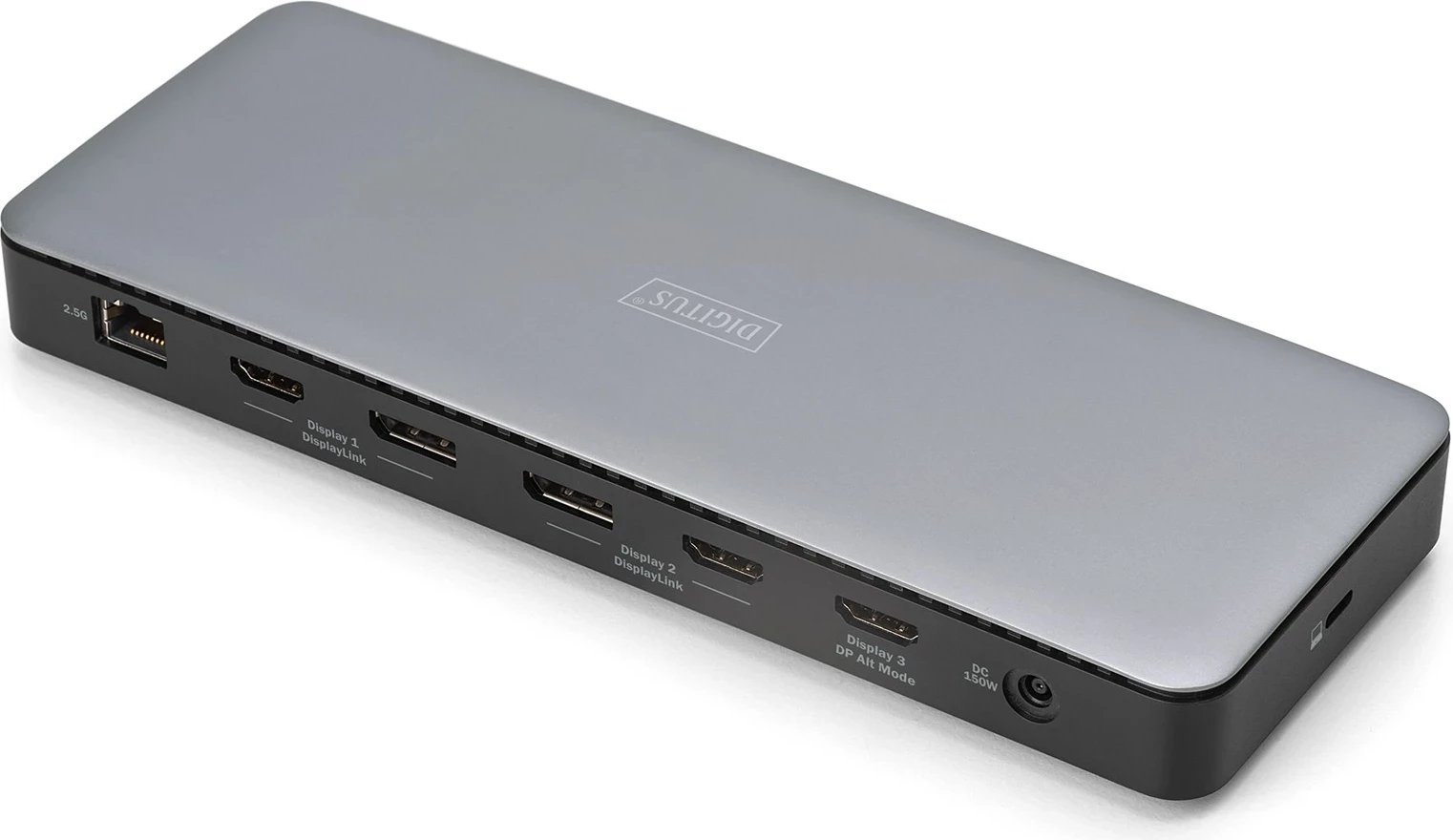 Stacion dokimi Digitus USB-C, 13 porte, Alumini