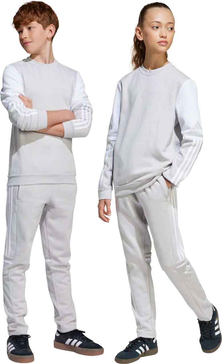 Pantallona sportive për fëmijë adidas, gri