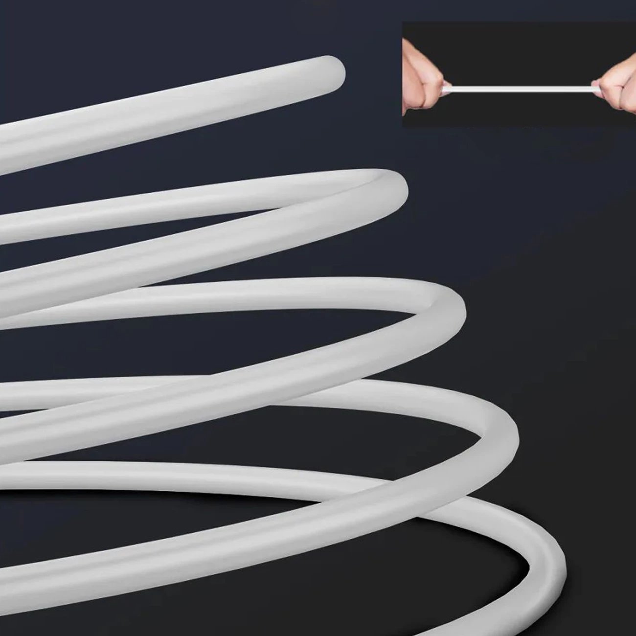 Kufje in-ear Dudao X1PROT me kabllo, USB-C, 1.2m, Bardhë