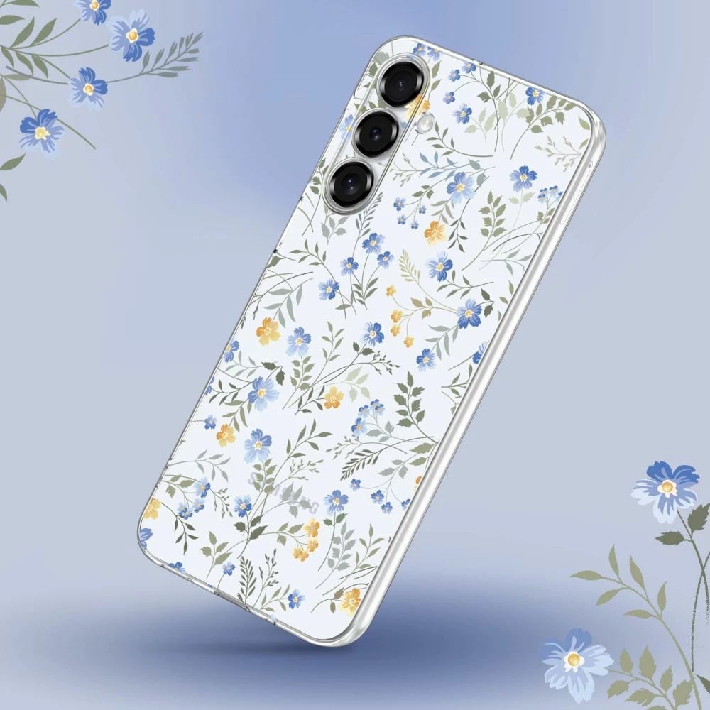 Mbështjellës Tech-Protect FlexAir për Xiaomi Redmi Note 14 Pro 5G / Poco X7 5G, lule, transparent