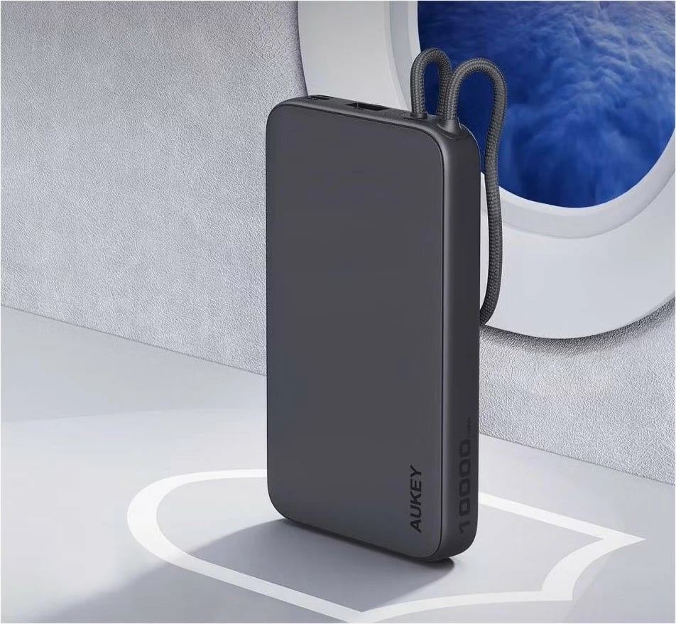 Power bank AUKEY PB-Y53P Spark Sling 10000mAh, 22.5W, 4xUSB, Kabllo USB-C, Zi