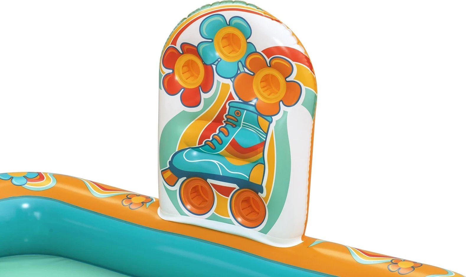 Qendër loje dhe pishinë fryrëse Bestway Retro Groove për fëmijë, 1.93 m x 1.52 m x 74 cm, shumëngjyrëshe Qendër loje dhe pishinë fryrëse Bestway Retro Groove për fëmijë, 1.93 m x 1.52 m x 74 cm, shumëngjyrëshe