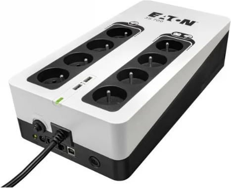 UPS Eaton 3S 700 FR, 700 VA, 420 W, 8 dalje Schuko, USB, Zezë