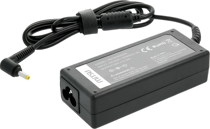 Kasë rryme Mitsu ZM/LEN20325C për Lenovo, 65W, 20V 3.25A, e zezë