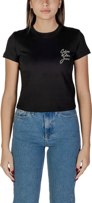 Maicë Calvin Klein Jeans femra, e zezë