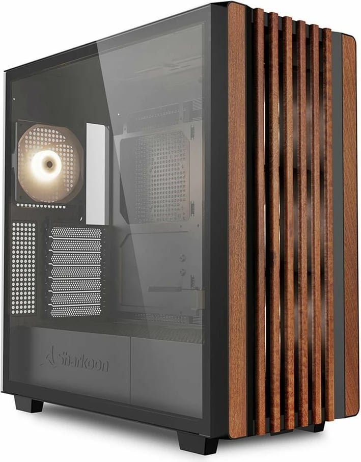 Kasë Sharkoon Rebel C70G RGB midi tower, e zezë