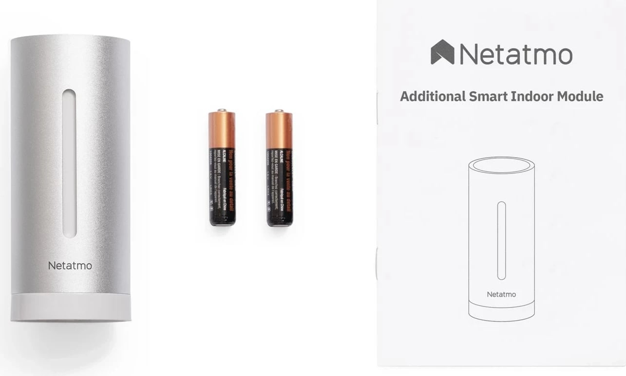 Modul i brendshëm i mençur Netatmo, Alumin