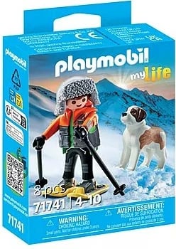 Set lodrash Playmobil My Life 71741, snowboarder me qen Bernard, 8 pjesë