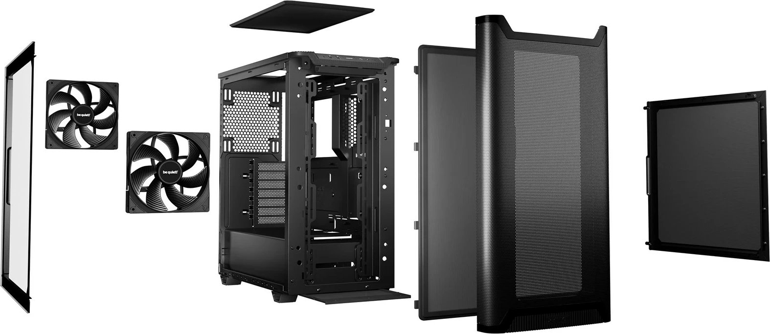 Kasë BE QUIET! PURE BASE 501 Airflow Window Midi Tower, E zezë