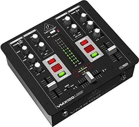 Mikser audio Behringer VMX100USB, 2 kanale, Zi