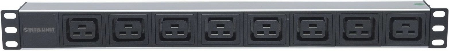Njësi shpërndarëse energjie për rack 19", Intellinet 163613, 8 dalje C19, me kabllo 2m, e zezë