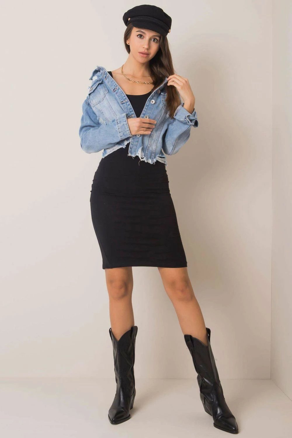 Fustan BFG 165145 për femra, i zi