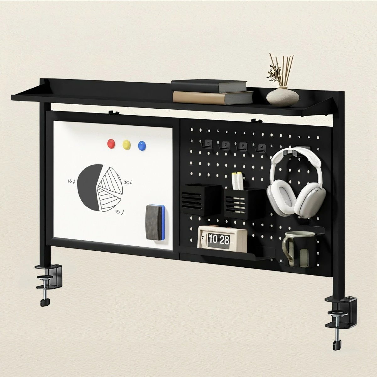 Ndarës tavoline Ergo Office ER-301B me aksesorë, i zi