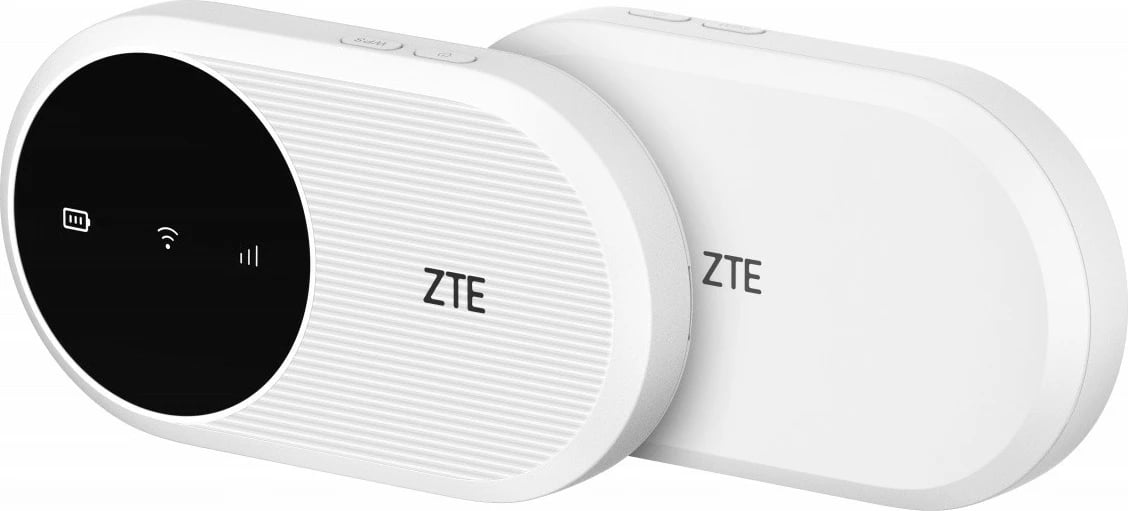 Router mobil ZTE U10, LTE, WiFi 6, Nano SIM, i bardhë/zi