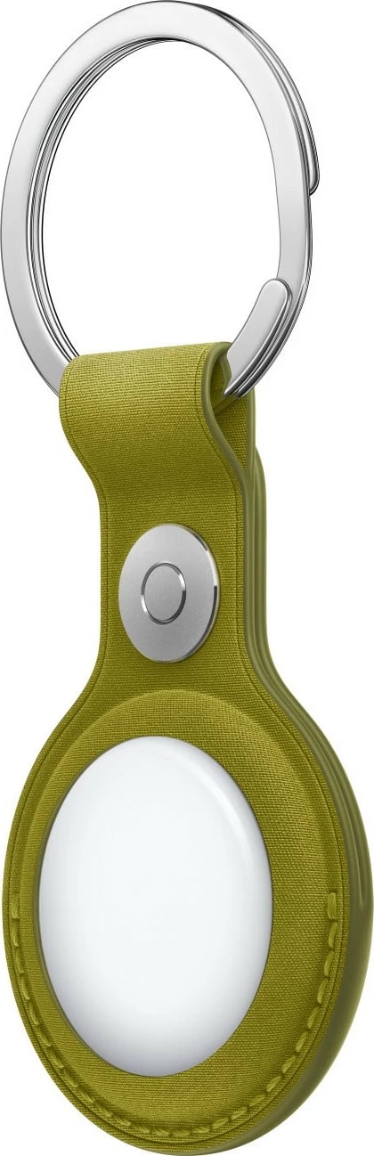 Apple AirTag FineWoven Key Ring, Chartreuse