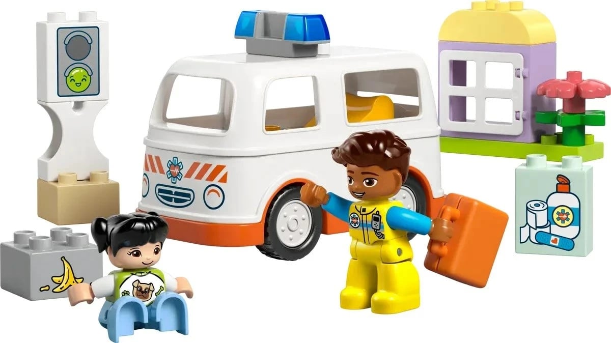 Set LEGO DUPLO 10447 Ambulancë me shofer
