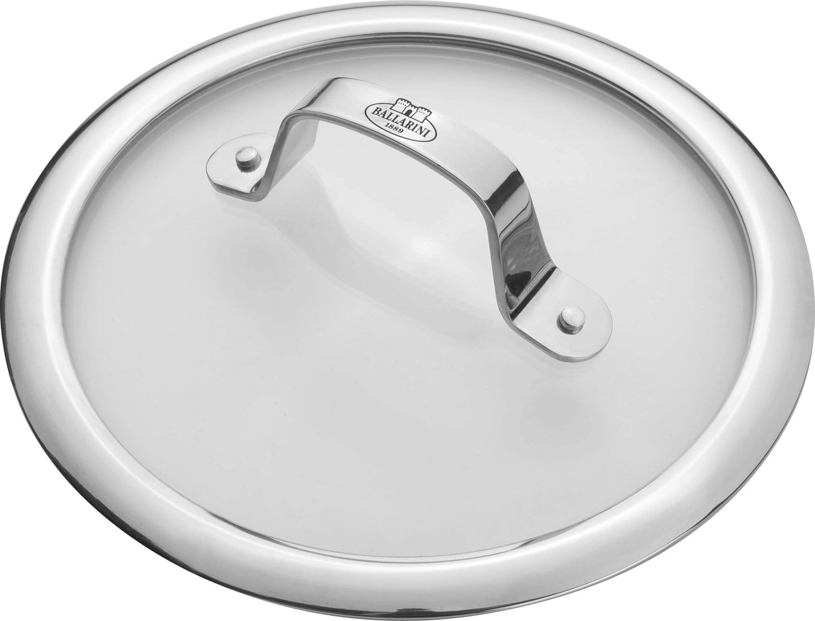 Kapak Ballarini VETRO PIANO 32cm, xham, çelik inox