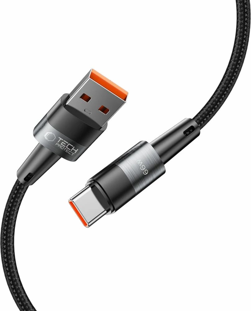 Kabllo Tech-Protect UltraBoost USB-C / USB-A, 0.5m, 66W, Gri