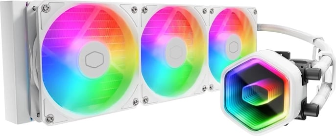 Kasë ftohëse me ujë Cooler Master MasterLiquid 360 Core II ARGB, e bardhë