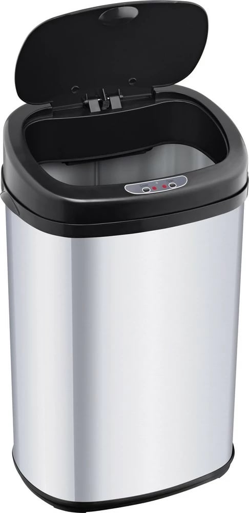 Kosh mbeturinash Lamart LT8021, 30L, inox, i zi, me sensor