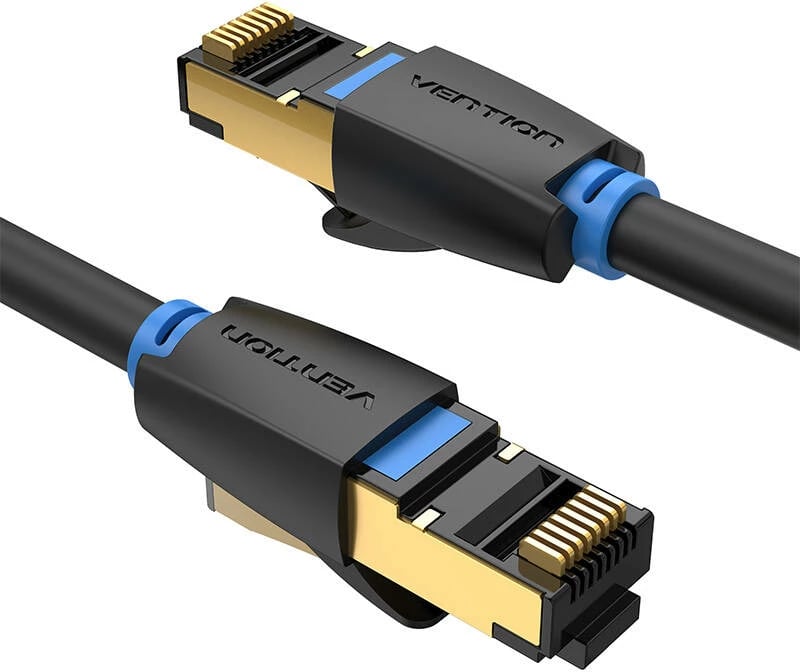 Kabllo rrjeti Vention IKABJ CAT8 SFTP, 5m, 40Gbps, e zezë