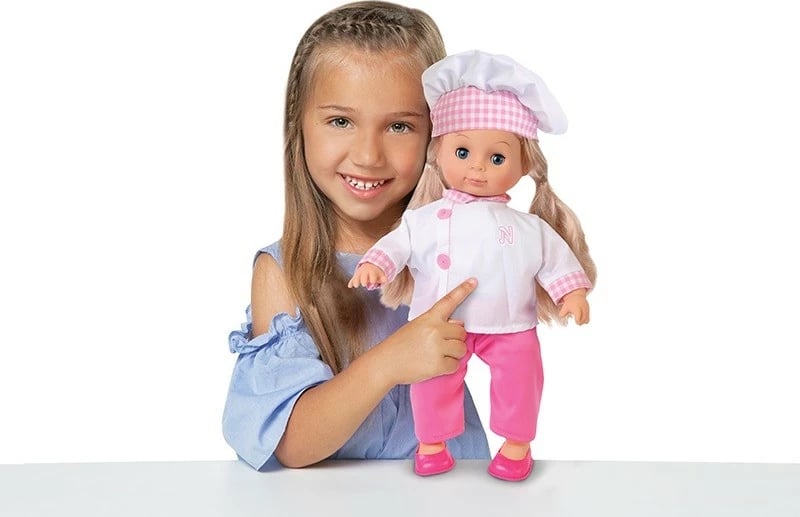 Kukull Natalia Sweet Little Cook 42 cm me aksesorë, rozë