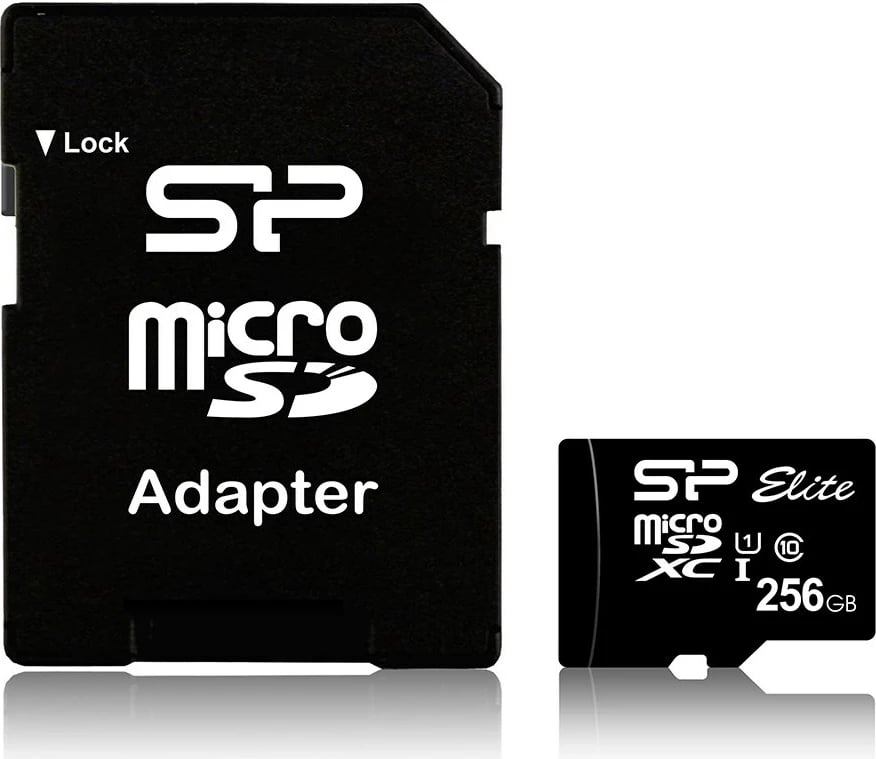 Kartë memorie Silicon Power Elite MicroSDXC, 256GB, e zezë