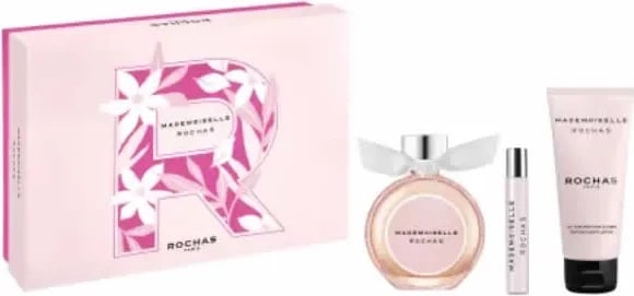 Set Eau de Parfum për femra Rochas Mademoiselle Rochas, 90ml, 3 pjesë