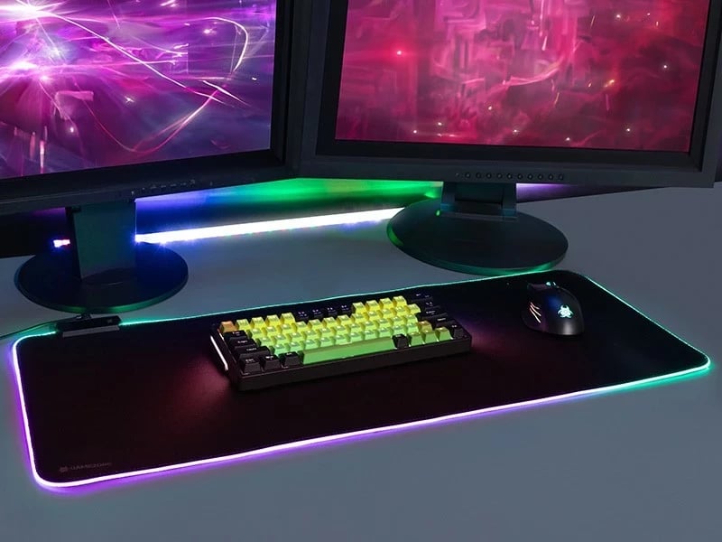 Mauspad Tracer GameZone Maxi RGB, 80 x 30 cm, Plastike, me ndriçim RGB