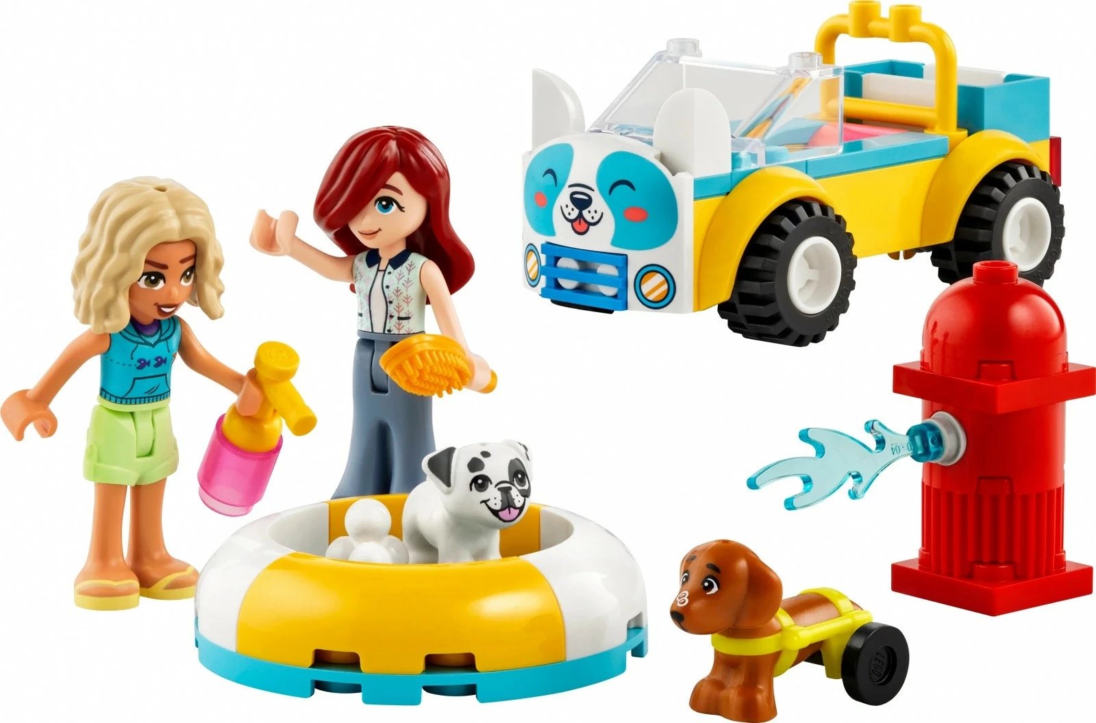 Set lodrash LEGO Friends 42635 Dog Grooming Car, 60 pjesë, për fëmijë, plastikë