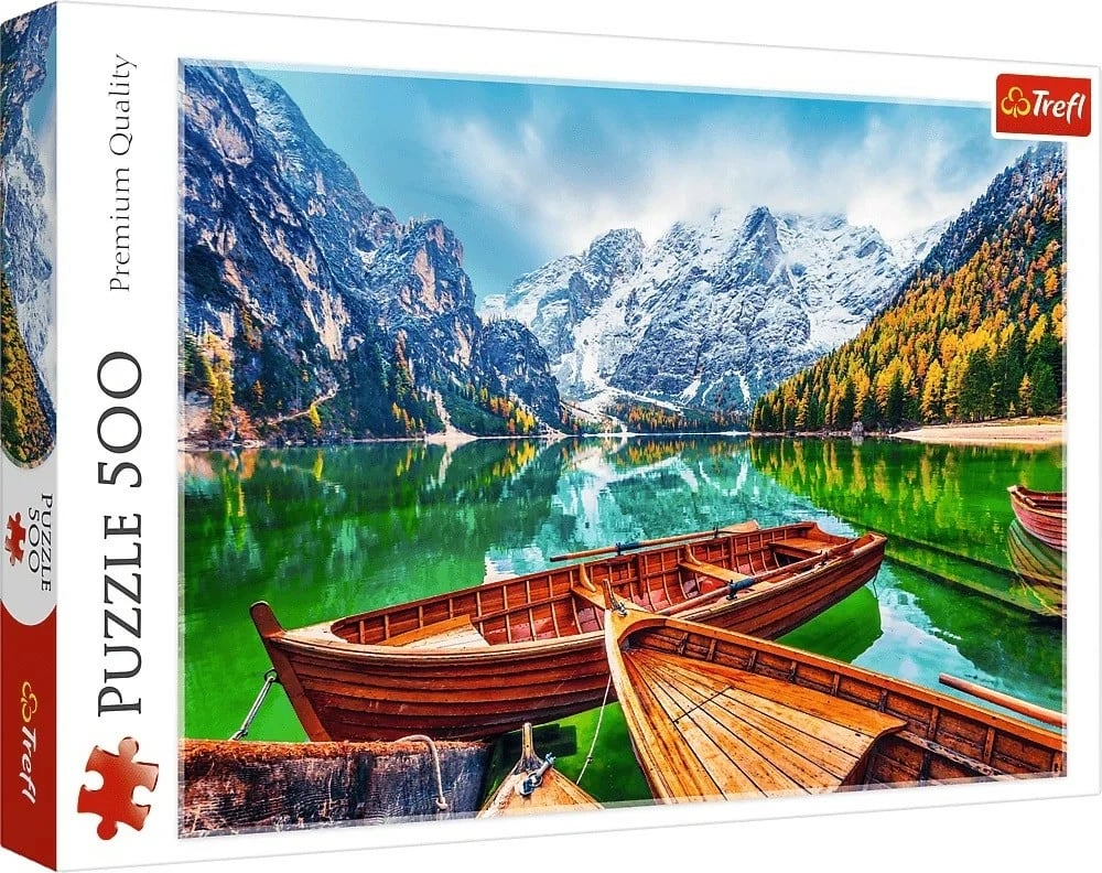Puzzle Trefl 37486 Lake Braies Italy, 500 pjesë