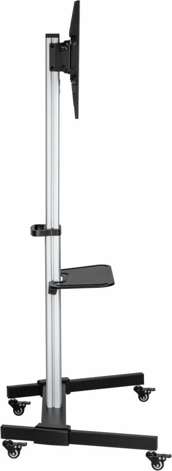 Mbajtës mobil për TV ART STO S-11-AL, për 37-86 inç, 50kg, alumini, zi/argjendtë