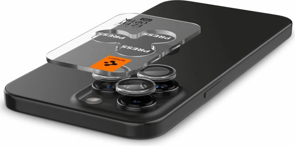 Mbrojtës xhami për kamerë Spigen Glas.tR EZ Fit Optik Pro, 2 copë, për iPhone 15 Pro / 15 Pro Max / 16 Pro / 16 Pro Max, transparent