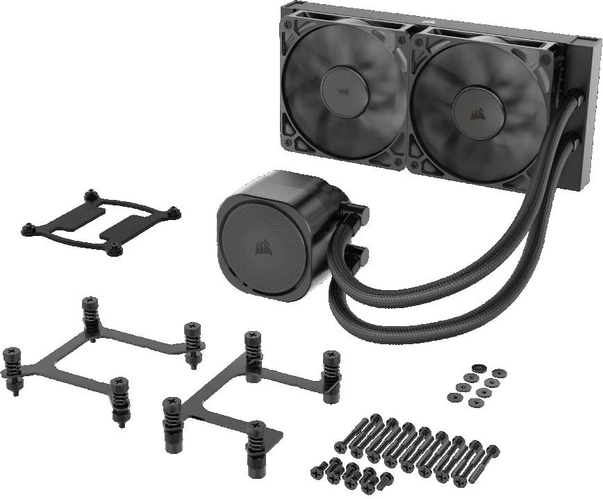 Ftohës procesori Corsair NAUTILUS 240, 240mm, ftohje me lëng, i zi